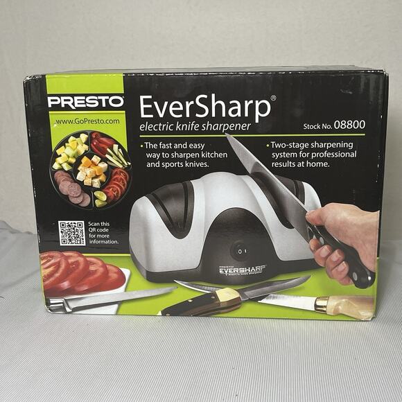 PRESTO EverSharp Electric Knife Sharpener 08800 Two Stage System NIB